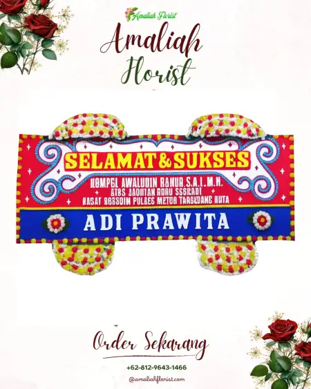 Papan Bunga Ucapan Selamat Kadugenep